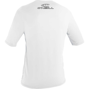 2024 O'neill Skins Base Jeunesse Manches Courtes T-shirt Blanc Sans Manches 3422